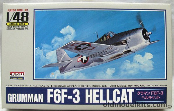 Arii 1/48 Grumman F6F-3 Hellcat - (F6F3) Lt. Commander Flatley CV-10 Yorktown / Lt. Framming 16th Sq CV-16 Lexington / FAA HMS Khedive 1945, A330-600 plastic model kit
